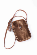 MAISON FANLI - PHONE POUCH | METALLIC BRONZE