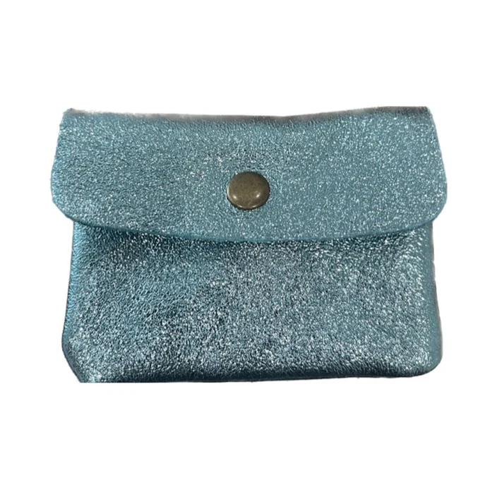 MAISON FANLI - COIN PURSE | METALLIC AQUA