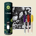 HEY DOODLE - MINI COLOURING AND DOODLE MAT | GLOW IN THE DEEP