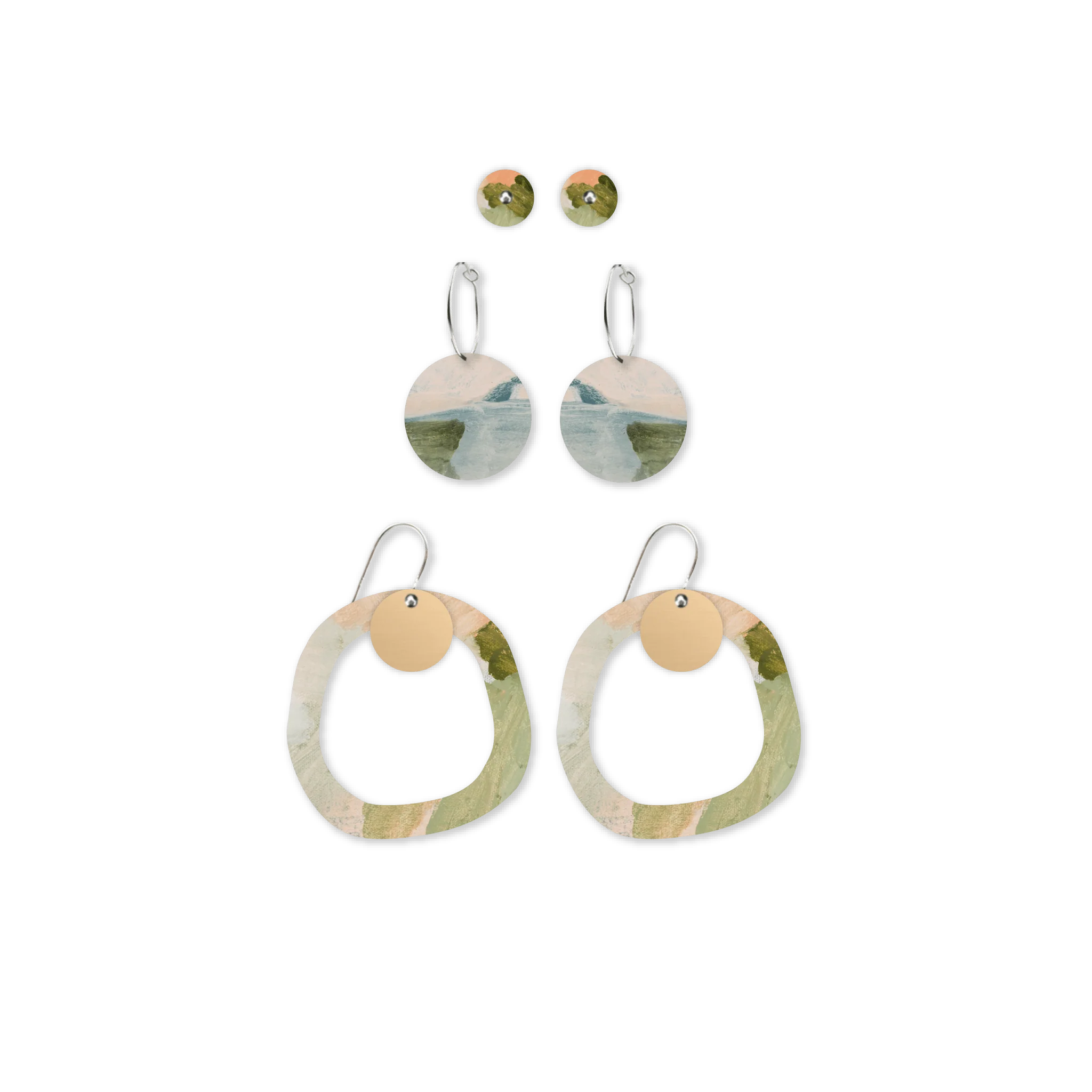 KIASMIN 2 AURA CIRCLE PARTY PACK EARRINGS
