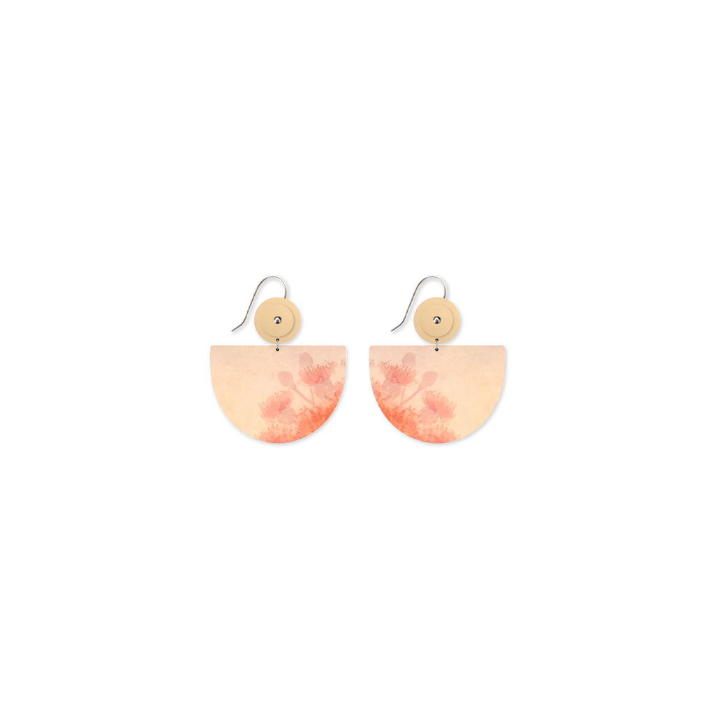 ELLIS ROWAN MISTY LARGE BELL CIRCLE DROP EARRINGS