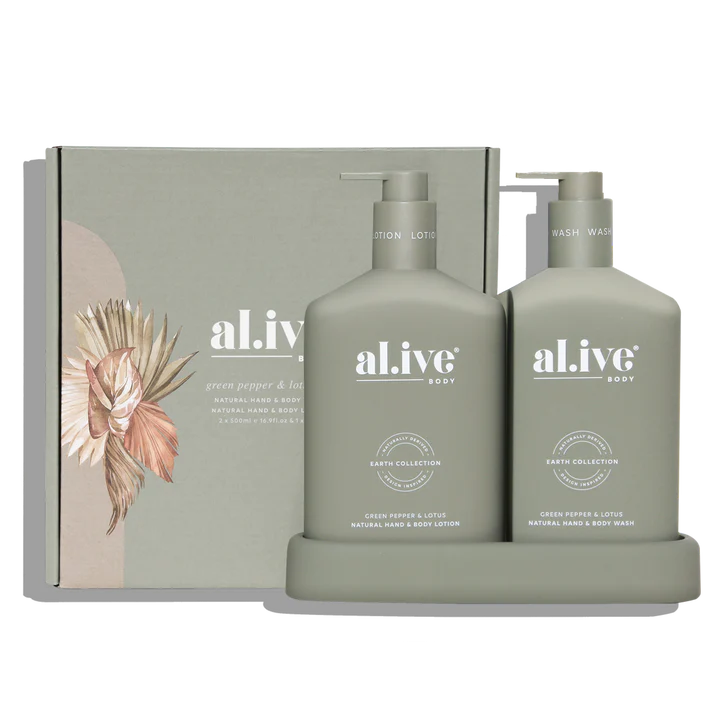 AL.IVE BODY - WASH & LOTION DUO | GREEN PEPPER & LOTUS
