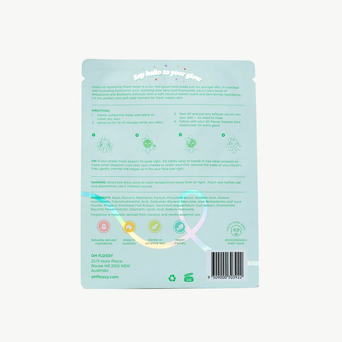 OH FLOSSY | HYDRA HIT HYDRATING COCONUT MASK