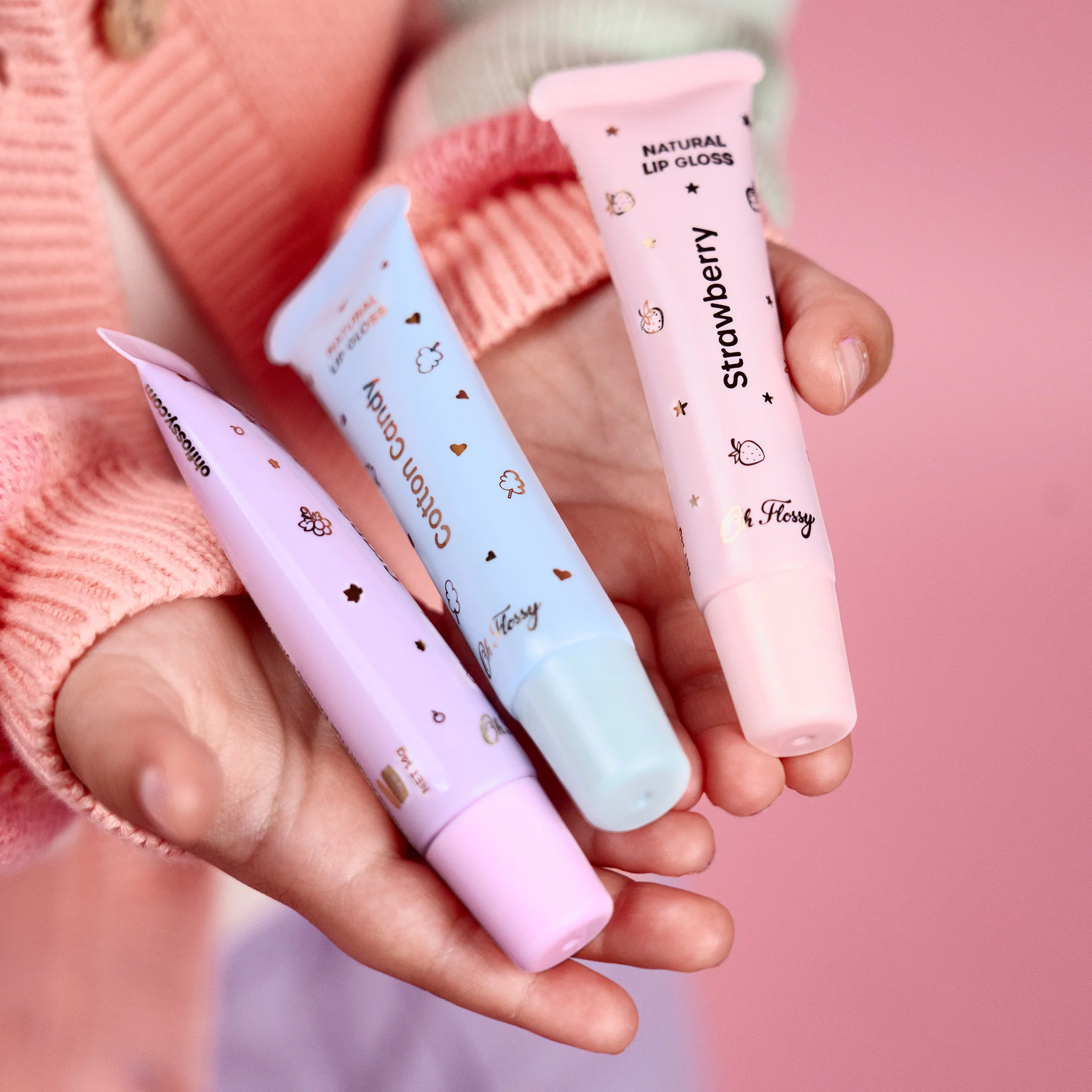 OH FLOSSY - LIP GLOSS | STRAWBERRY, GRAPE, COTTON CANDY
