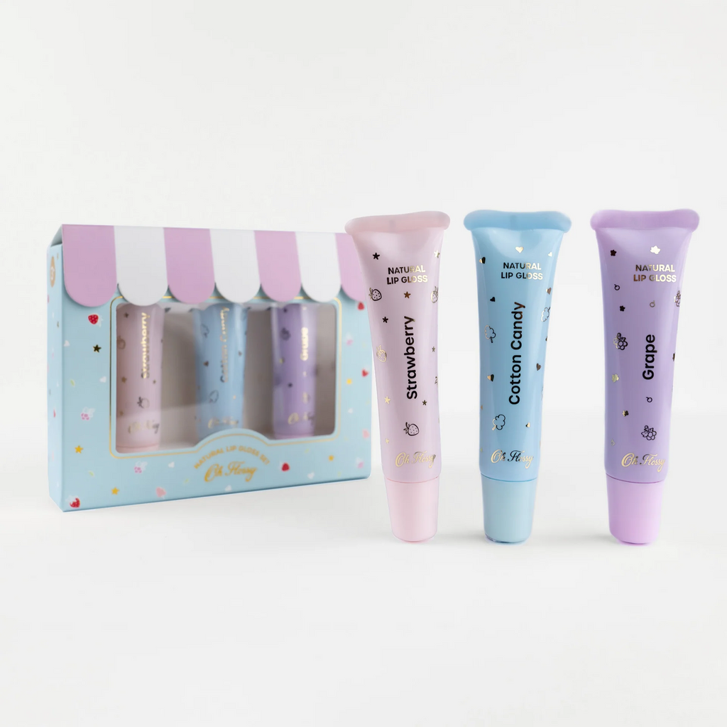 OH FLOSSY - LIP GLOSS | STRAWBERRY, GRAPE, COTTON CANDY