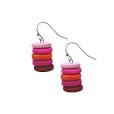 SMARTIE STACKED EARRINGS | PINK