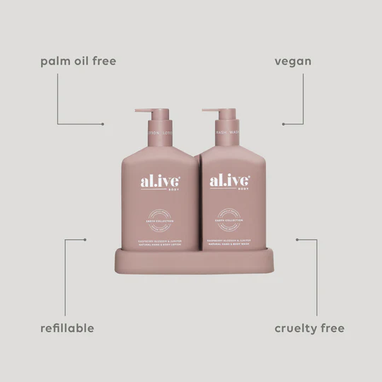 AL.IVE BODY - WASH & LOTION DUO | RASPBERRY BLOSSOM & JUNIPER