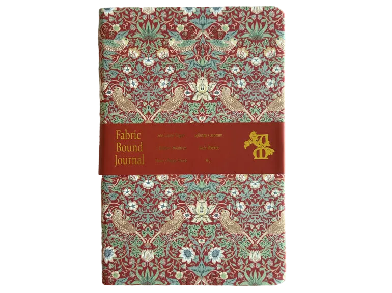 JOURNAL A5 LINED | STRAWBERRY THIEF RED