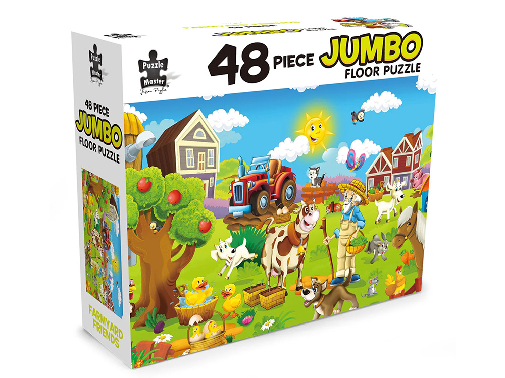 FARMYARD FRIENDS JUMBO FLOOR PUZZLE 48 PCE