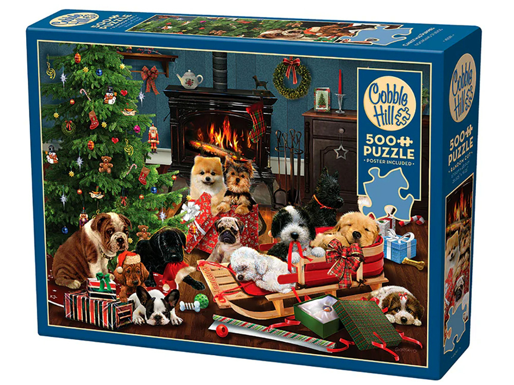 CHRISTMAS PUPPIES 500 PCE PUZZLE