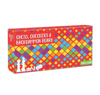 CHESS, CHECKERS & BACKGAMMON SET