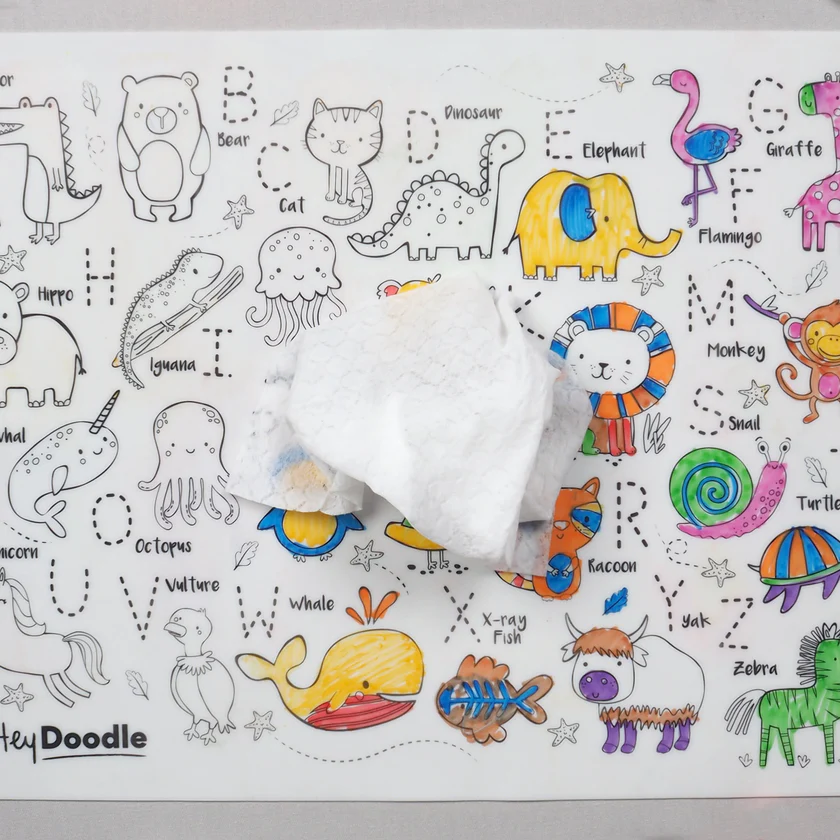 HEY DOODLE - REUSABLE COLOURING SILICONE MAT | IN TO THE WILD