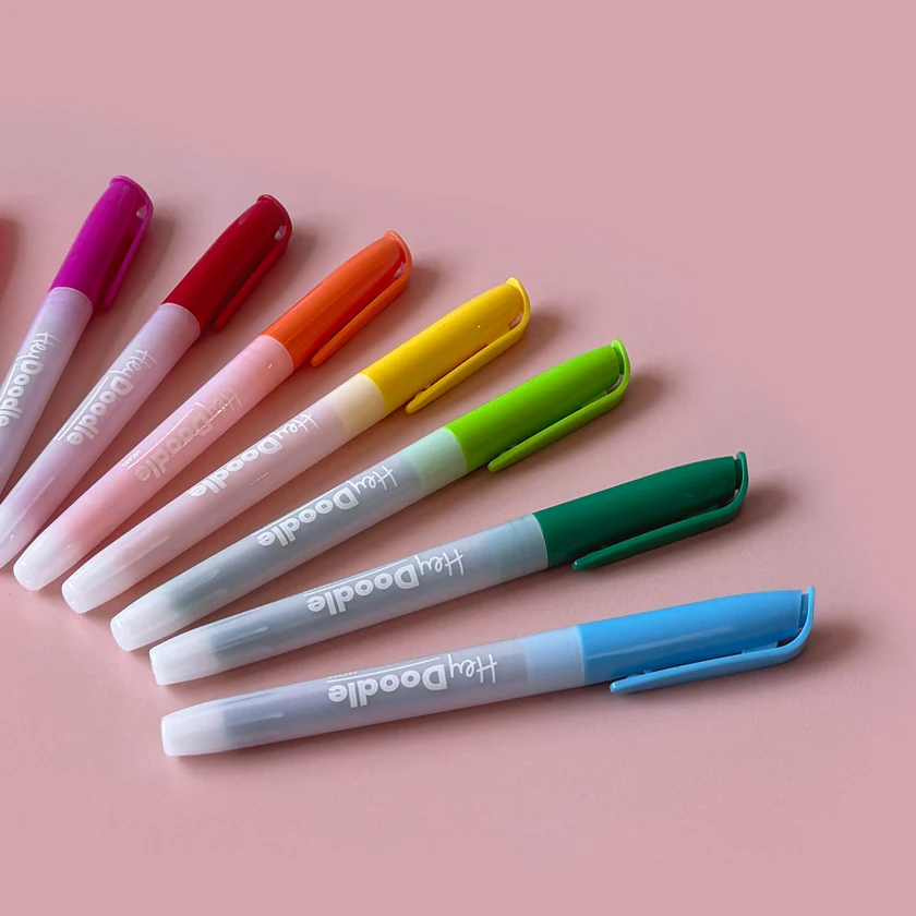 HEY DOODLE - STANDARD COLOUR MARKERS | 12 COLOURS
