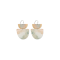 KIASMIN 2 AURA LAYERED DOUBLE BELL DROP EARRINGS