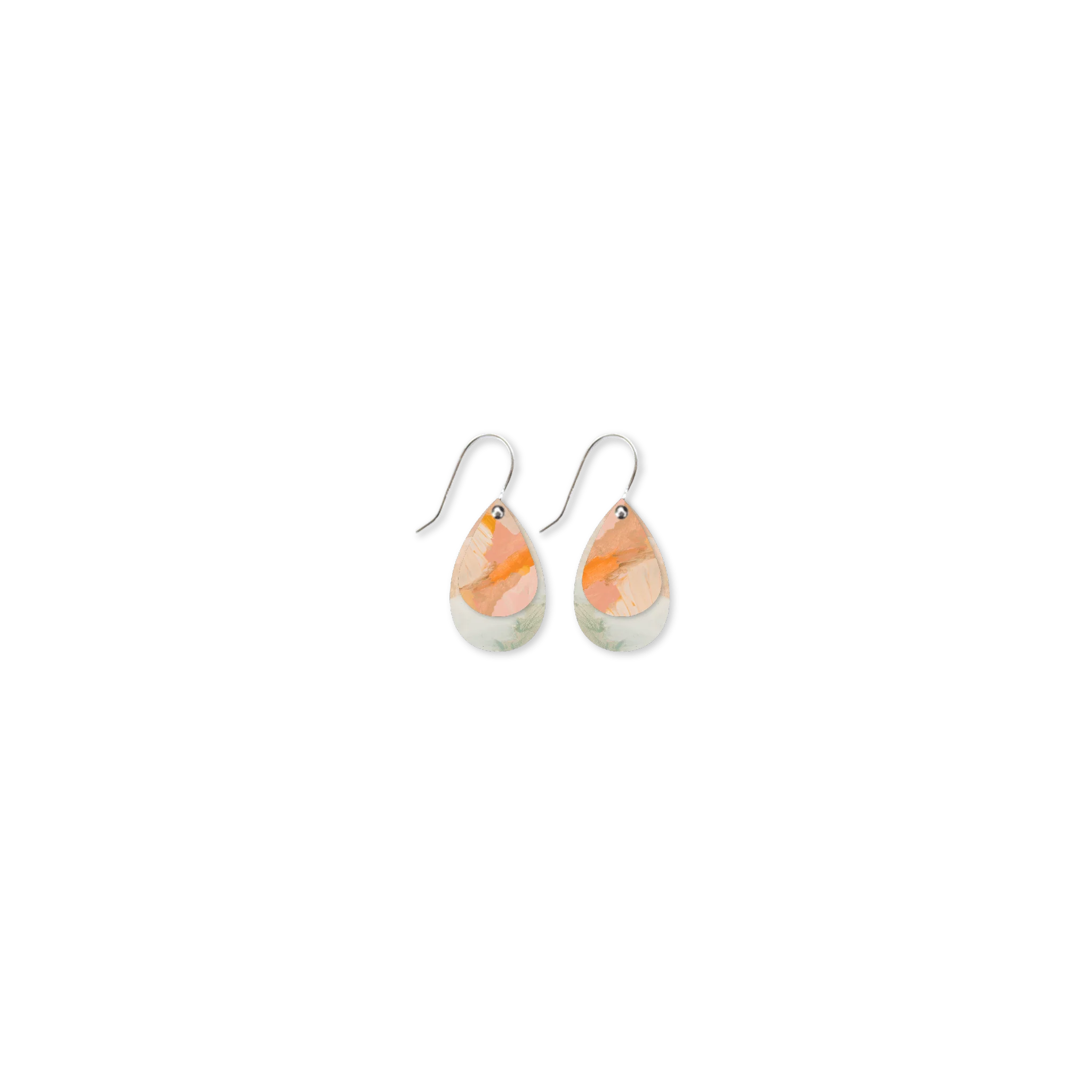 KIASMIN 2 SUNSET DOUBLE TEAR DROP EARRINGS