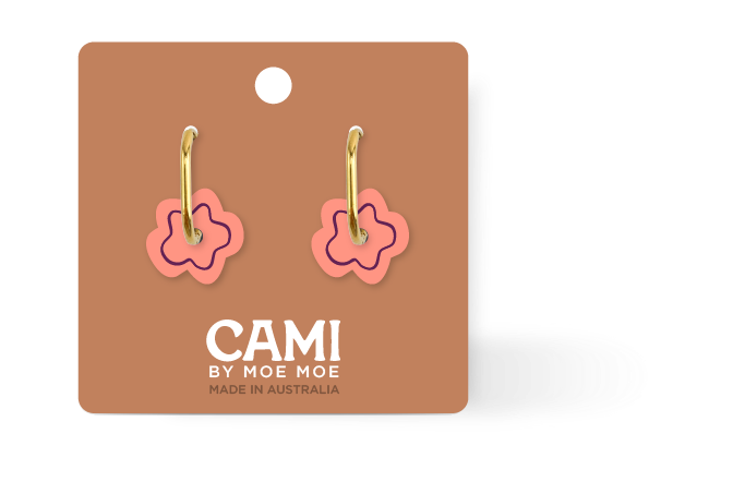 CAMI BY MOE MOE ORGANIC FLOWER | PEACH