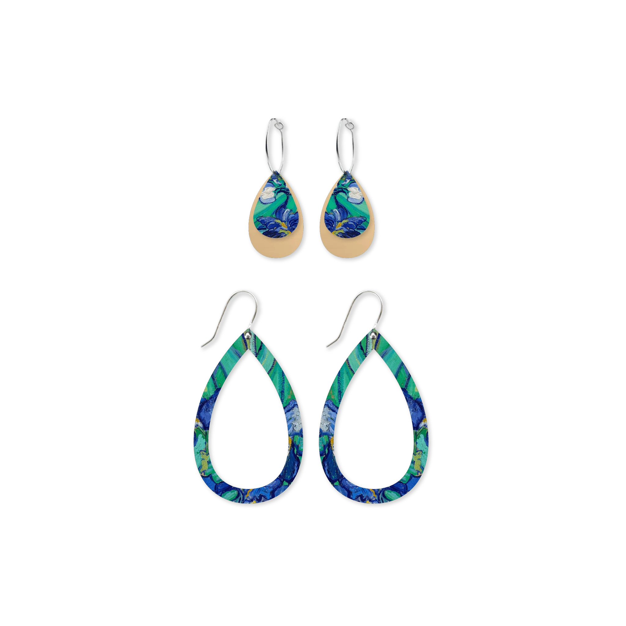 VAN GOGH IRISES TRINITY TEAR PACK EARRINGS