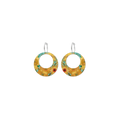 VAN GOGH SUNFLOWERS RETRO HOOP EARRINGS